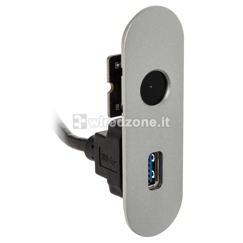 Streacom I/O Panel For DA2 - 1x USB 3.0 Type-A, Silver - 1