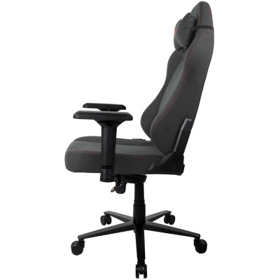 Arozzi Primo Gaming Chair, Woven Fabric - Black / Red - 4