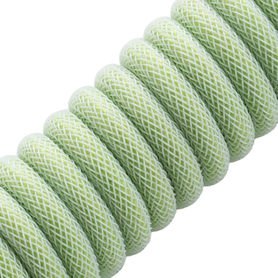 CableMod Pro Coiled Keyboard Cable USB-C To USB-A, Lime Sorbet - 150cm - 2