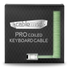 CableMod Pro Coiled Keyboard Cable USB-C To USB-A, Lime Sorbet - 150cm - 5