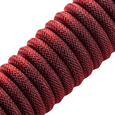 CableMod Pro Coiled Keyboard Cable USB-C To USB-A, Republic Red - 150cm - 2