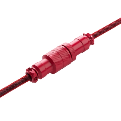 CableMod Pro Coiled Keyboard Cable USB-C To USB-A, Republic Red - 150cm - 4