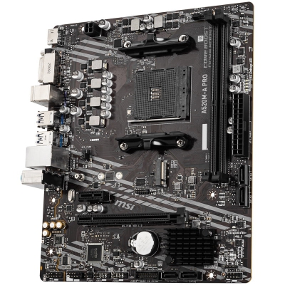 MSI A520M-A Pro, AMD A520 Mainboard - Socket AM4 - 6