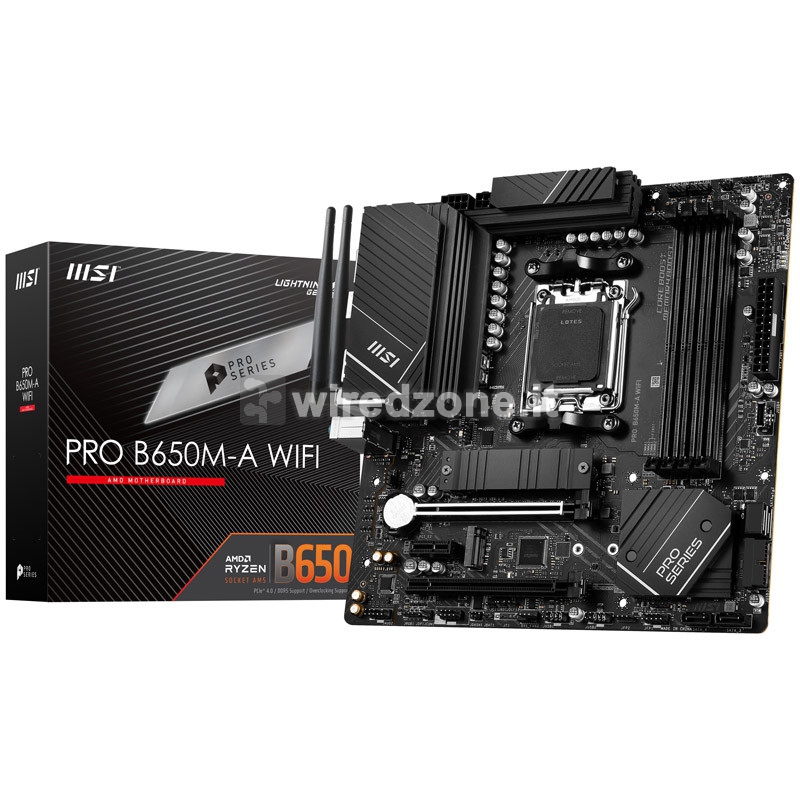 MSI Pro B650M-A WiFi DDR5, AMD B650 Mainboard AM5 - 1