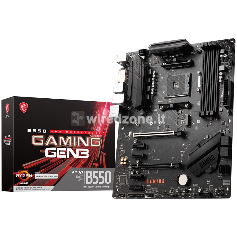 MSI B550 Gaming Gen3 DDR4, AMD B550 Mainboard AM4 - 1