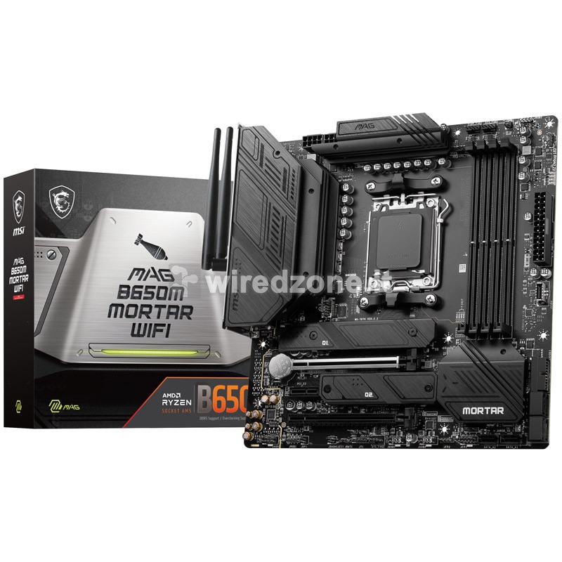 MSI MAG B650M Mortar WiFi DDR5, AMD B650 Mainboard AM5 - 1