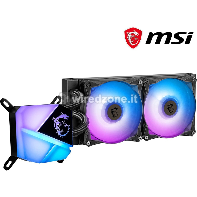 Msi mag coreliquid m360 argb dissipatore a liquido per cpu da 360mm 3  ventole da 120mm