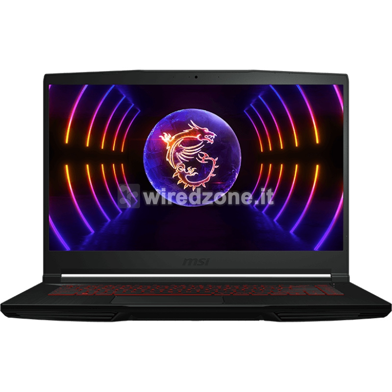 MSI GF63 Thin 12VF-444IT, i7-12650H, 39,6 cm (15.6"), FHD, RTX 4060 8GB, 16GB DDR4, 512GB SSD, W11 Home - 1