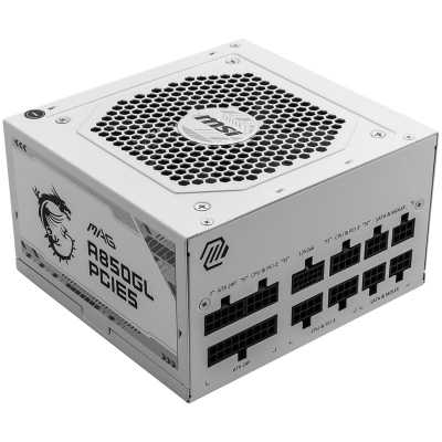 MSI MAG A850GL PCIe5 White, 80 PLUS Gold, Full-Modular - 850 Watt