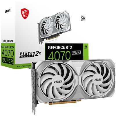 MSI GeForce RTX 4070 Super Ventus 2X White O12G GDDR6X