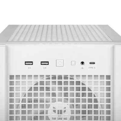 ASUS TUF Gaming GT302 ARGB, Mid-Tower, Side-Glass - White