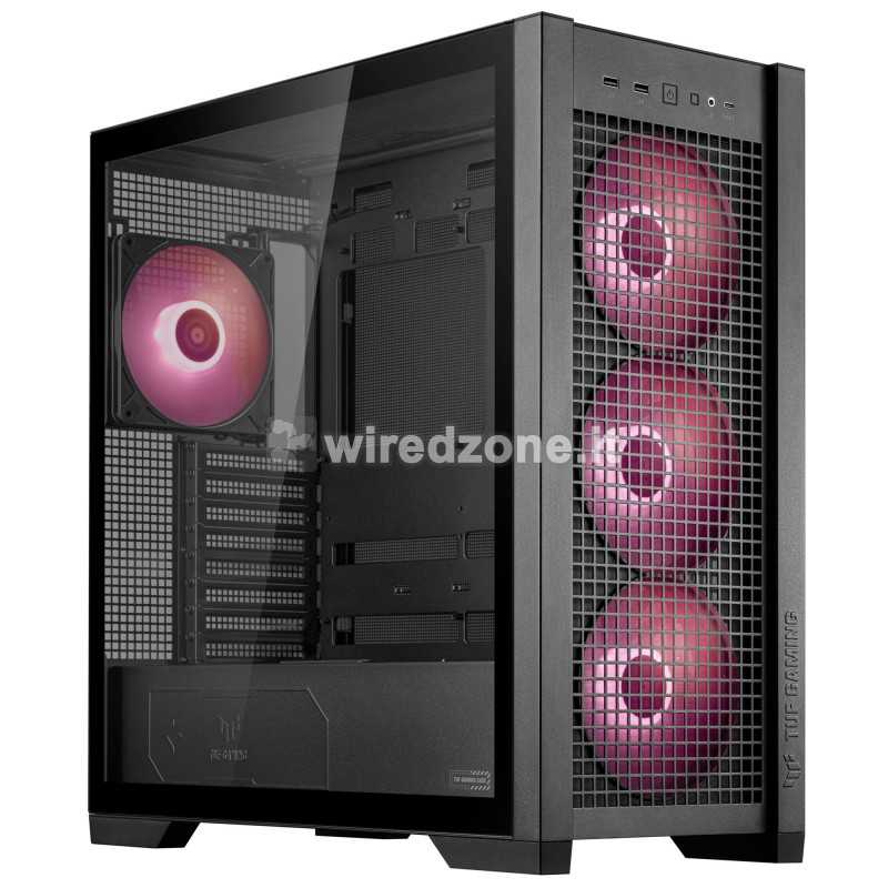 ASUS TUF Gaming GT302 ARGB, Mid-Tower, Side-Glass - Black