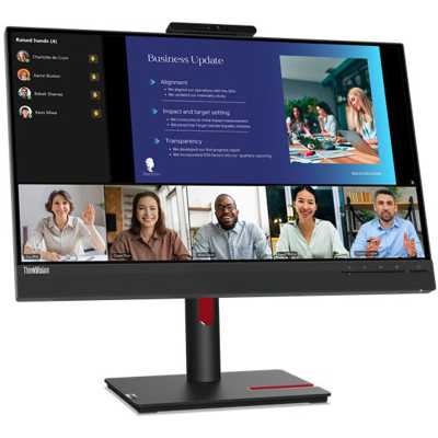 Lenovo ThinkVision T24v-30, 60,5 cm (23.8"), 75Hz, FHD, IPS, Webcam - VGA, DP, HDMI