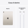 Apple iPad Air Starlight, 5G-LTE, 27,9 cm (11"), 8GB RAM, 128GB, 12MP, iPadOS