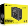 Corsair RM1200x Shift Black, 80 PLUS Gold, Full-Modular - 1200 Watt