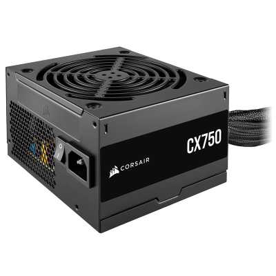 Corsair CX750 Black, 80 PLUS Bronze, Non-Modular - 750 Watt