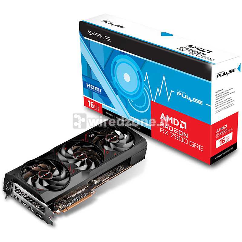 Sapphire Radeon RX 7900 GRE Pulse O16G GDDR6