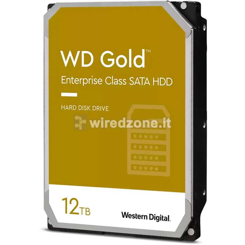 Western Digital WD Gold HDD, SATA 6G, 7200 RPM, 3.5-inch - 12 TB