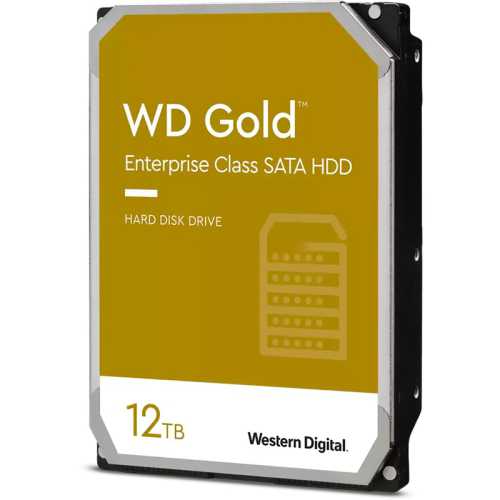 Western Digital WD Gold HDD, SATA 6G, 7200 RPM, 3.5-inch - 12 TB