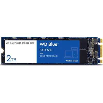 Western Digital WD Blue SSD, SATA 6G, NAND, M.2-2280 - 2 TB