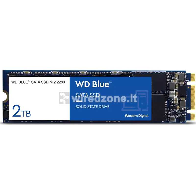 Western Digital WD Blue SSD, SATA 6G, NAND, M.2-2280 - 2 TB