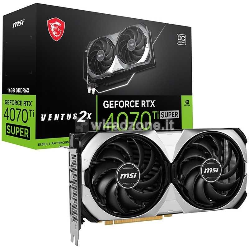 MSI GeForce RTX 4070 Ti Super Ventus 2X OC 16GB GDDR6X