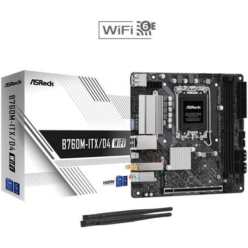 ASRock B760-ITX/D4 WiFi, Intel B760 Mainboard LGA1700