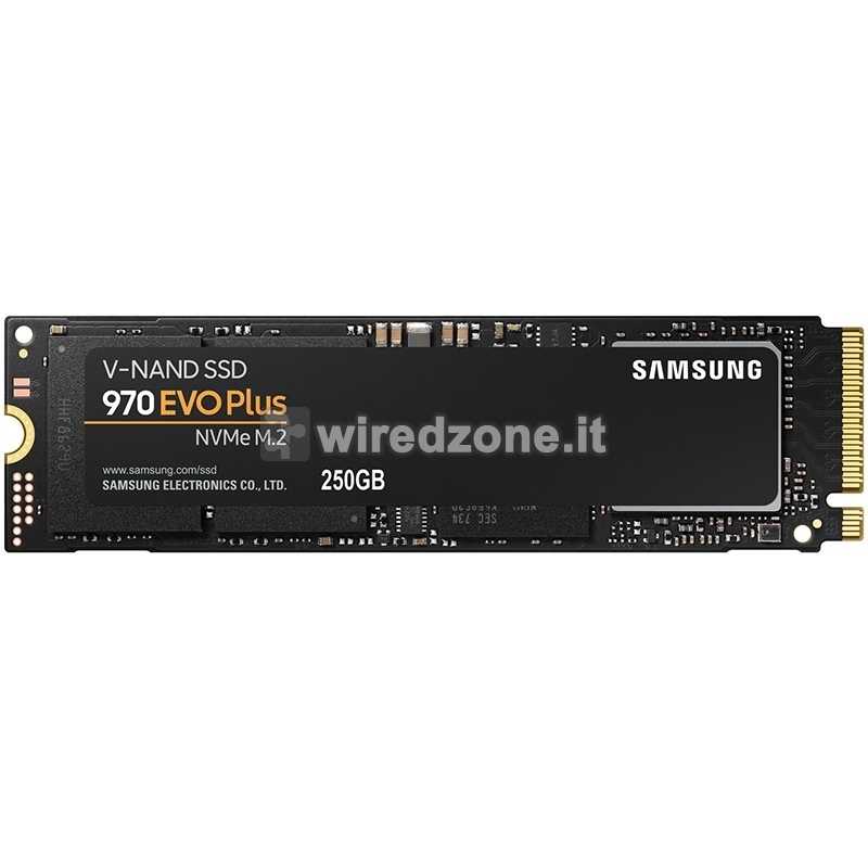 Samsung 970 EVO Plus SSD, PCIe Gen3x4, NVMe, M.2 2280 - 250 GB