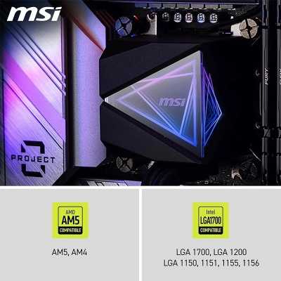 MSI MAG CoreLiquid I240 ARGB Gen2, CPU-Cooler AIO - Black