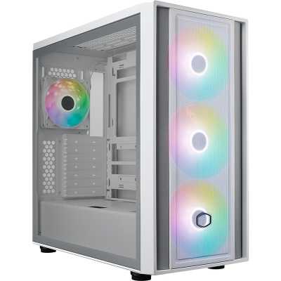 Cooler Master MasterBox 600 Mid-Tower, Side-Glass - White