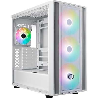 Cooler Master MasterBox 600 Mid-Tower, Side-Glass - White