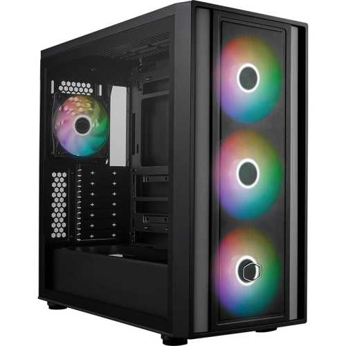 Cooler Master MasterBox 600 Mid-Tower, Side-Glass - Black