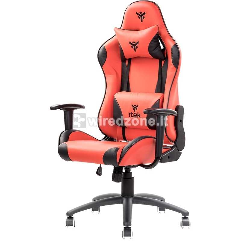 itek PLAYCOM PM20 Gaming Chair - Red / Black