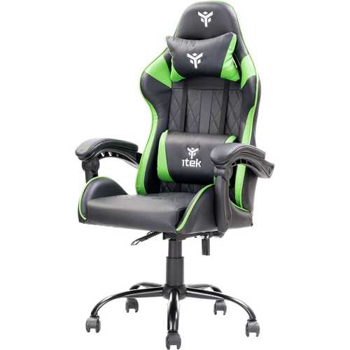 itek RHOMBUS PF10 Gaming Chair - Black / Green