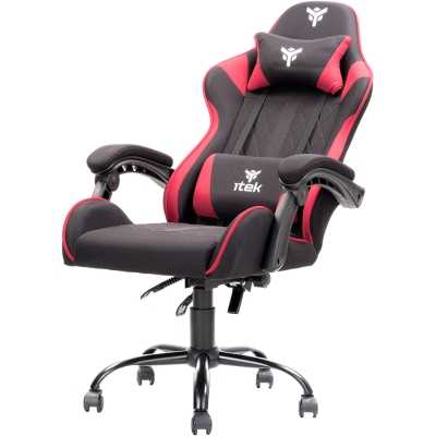 itek RHOMBUS FF10 Fabric Gaming Chair - Black / Red