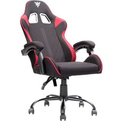 itek RHOMBUS FF10 Fabric Gaming Chair - Black / Red