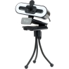 itek W401L Webcam with LED Ring, Microphone and Tripod - Black