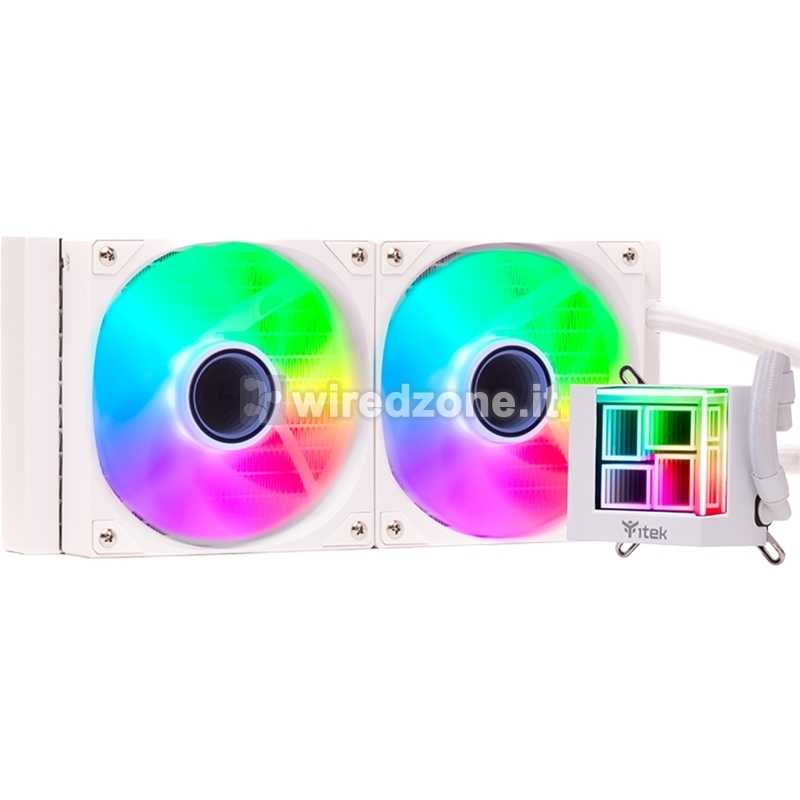 itek HYDRO CUBE 240W ARGB CPU-Cooler AIO - White