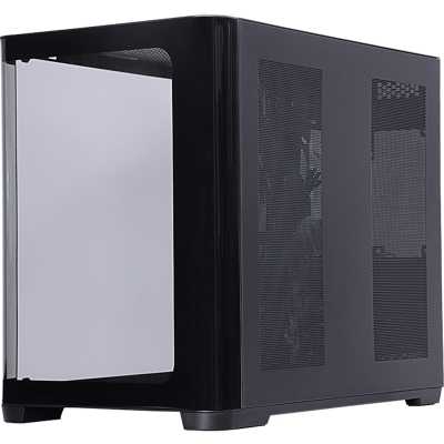 itek DARK CAVE CURVED Mid-Tower, Side-Glass - Black