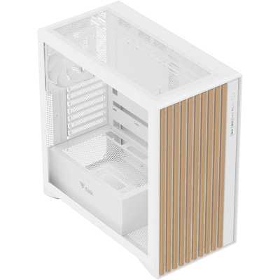 itek WOODY Mid-Tower, Side-Glass - White