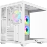 itek DARK CAVE DS Mid-Tower, Side-Glass - White