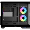 itek DARK CAVE DS Mid-Tower, Side-Glass - Black