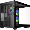 itek DARK CAVE DS Mid-Tower, Side-Glass - Black