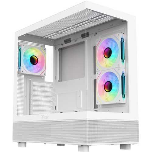 itek SHOWBUI 42W Mid-Tower, Side-Glass - White