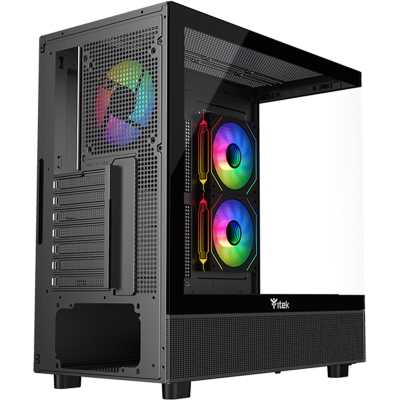 itek SHOWBUI 42B Mid-Tower, Side-Glass - Black