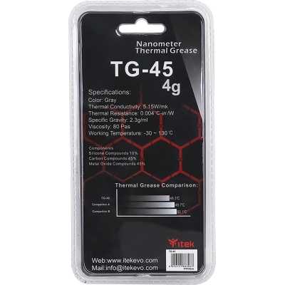 itek TG-45 Thermal Paste with Spatula 4g - Grey