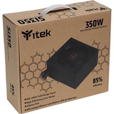 itek SI350, 80 PLUS White, Non-Modular - 350 Watt