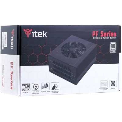 itek PF1200 EVO, 80 PLUS Platinum, Full-Modular - 1200 Watt