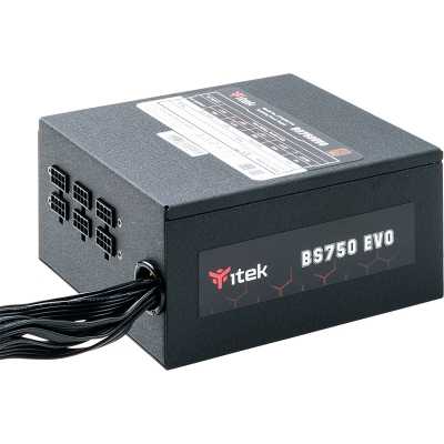 itek BS750 EVO, 80 PLUS Bronze - Semi-modular - 750 Watt