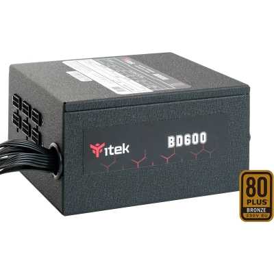 itek BD600, 80 PLUS Bronze, Semi-Modular - 600 Watt